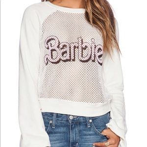 Wild fox Couture ‘Barbie’ warmup Mesh Sweater